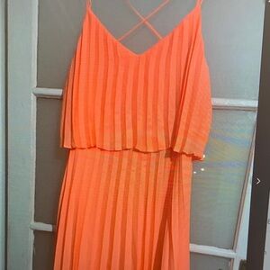 Zara Vibrant Orange Mini Dress